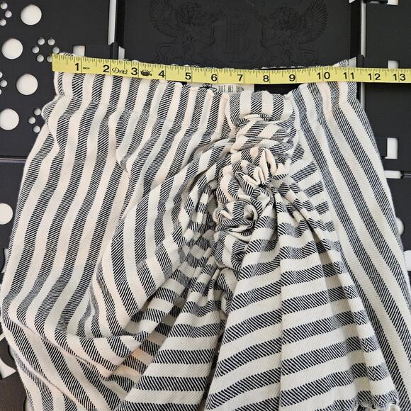 Just Bee Queen Women's Tulum Striped Fringed Vacation Asymmetrical Skirt | XS - Picture 10 of 14